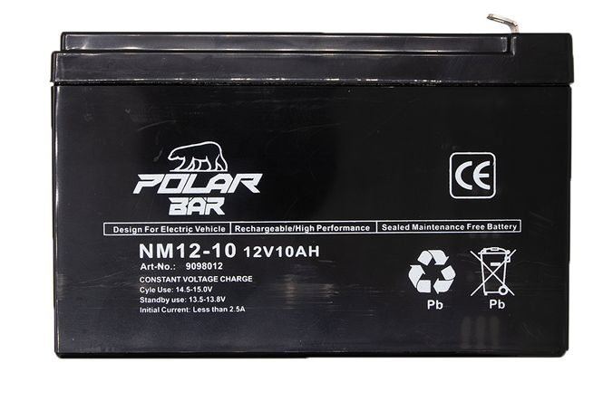 Hovedbilde Polar Bär 12V 10Ah AGM NM12-10 batteri til ...