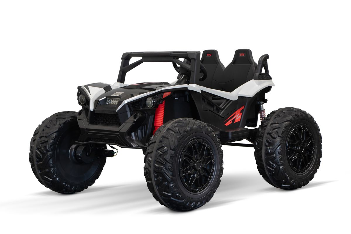 Monster UTV elbil barn 24V toseter med LED og RC