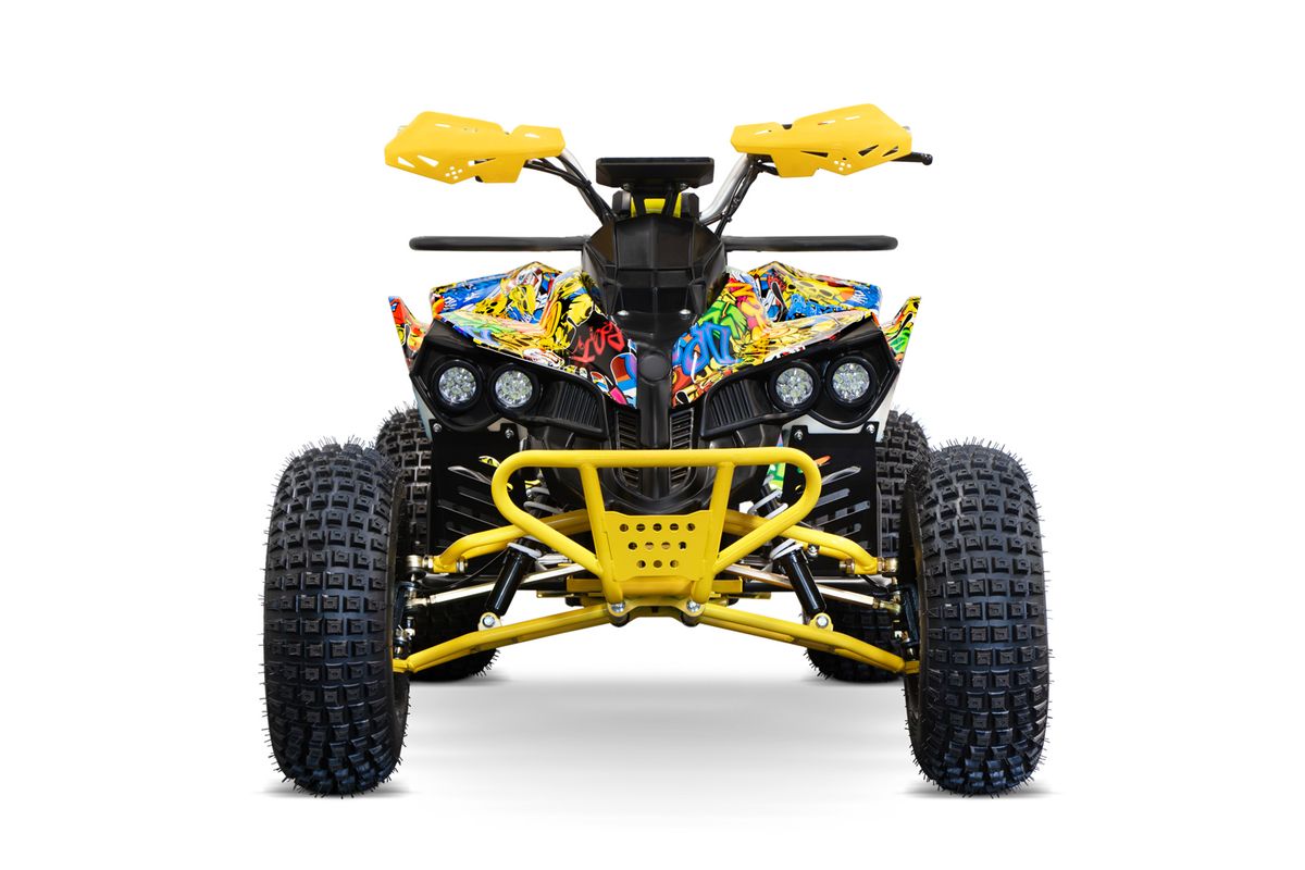 Warrior 1000W graffiti ATV med Keyless og akseldrift