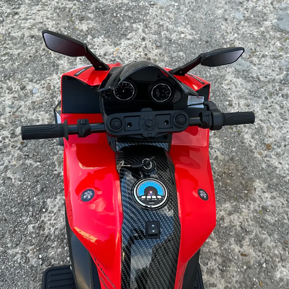 Elektrisk motorsykkel for barn 4-9 år - R9-24 V-150 W - polstret sete