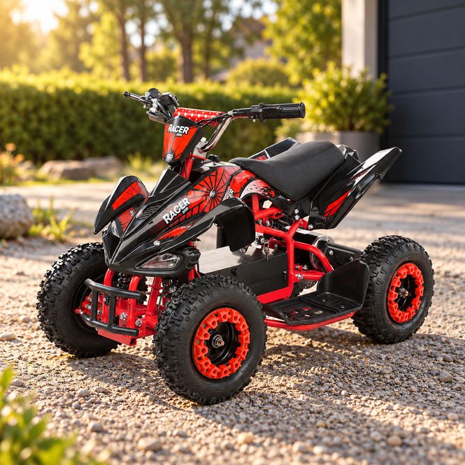 Hovedbilde Miniquad elektrisk Racer 1000 W rød