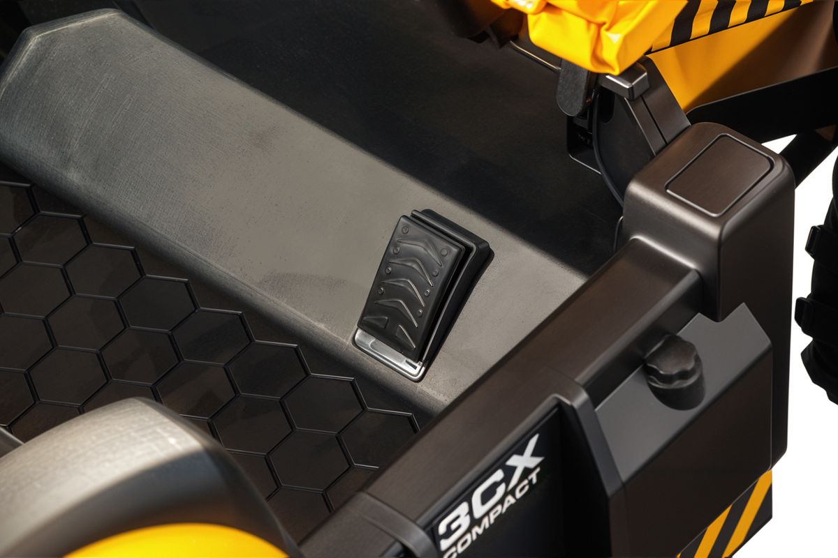 JCB Pushdozer barnebil 12V med fjernkontroll