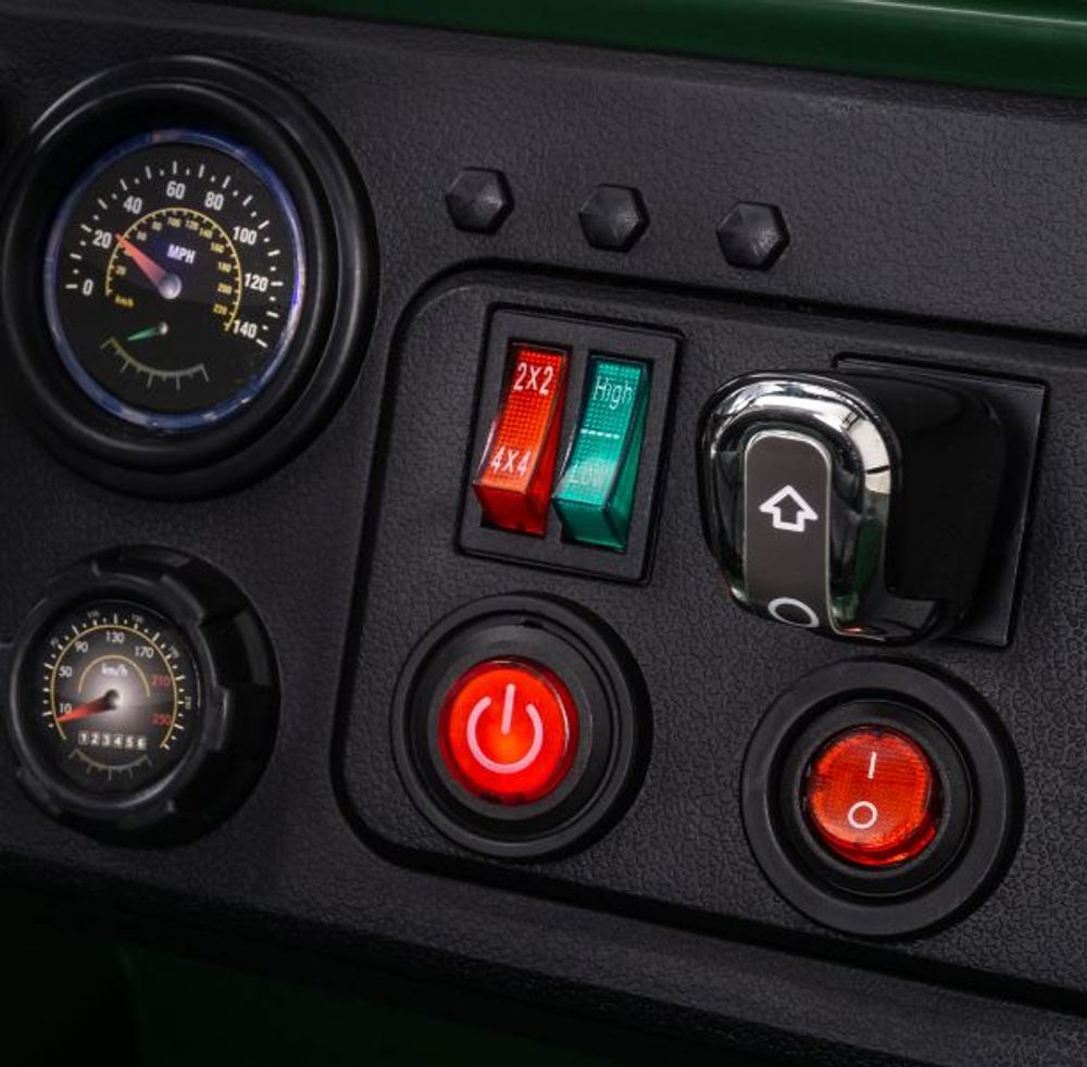 Willys jeep - Elektrisk barnebil - 3 seter -180 watt