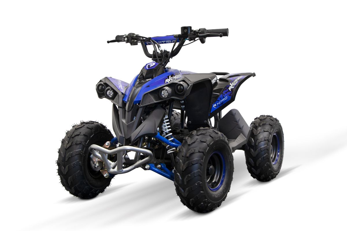 Avenger 1200W elquad med LED og avtakbart batteri