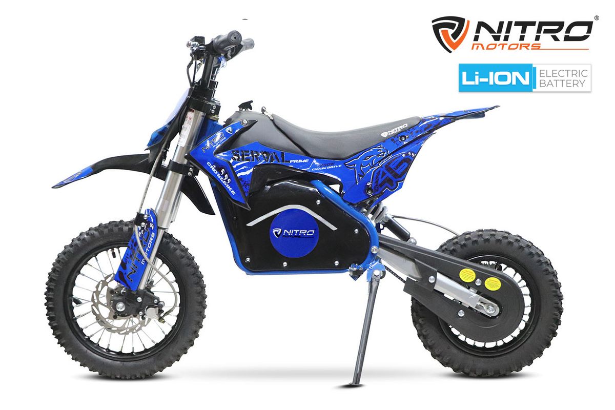 Nitro Serval 1200W el-dirt bike for barn Li-ion