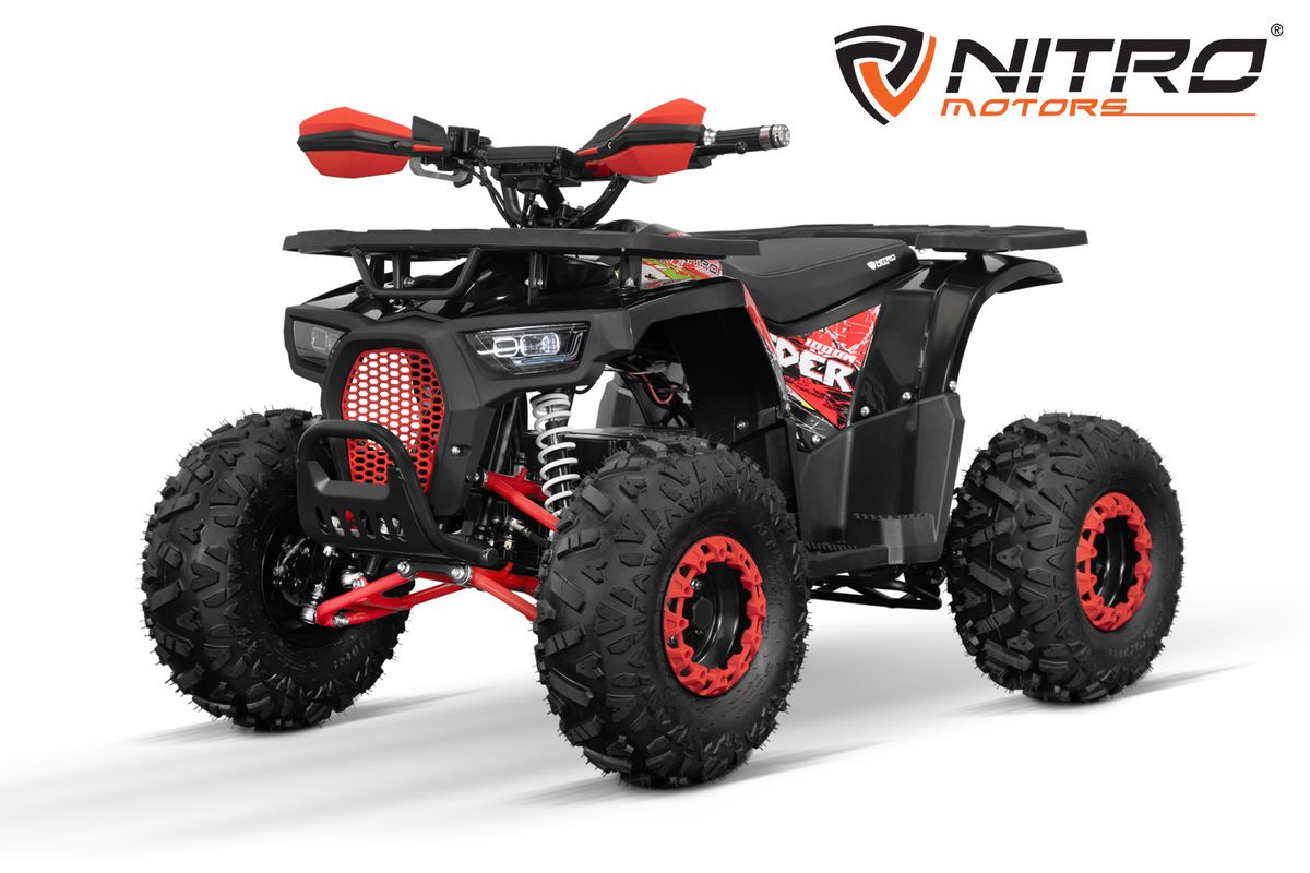 Dustrider 1000W elquad med differensial og LED