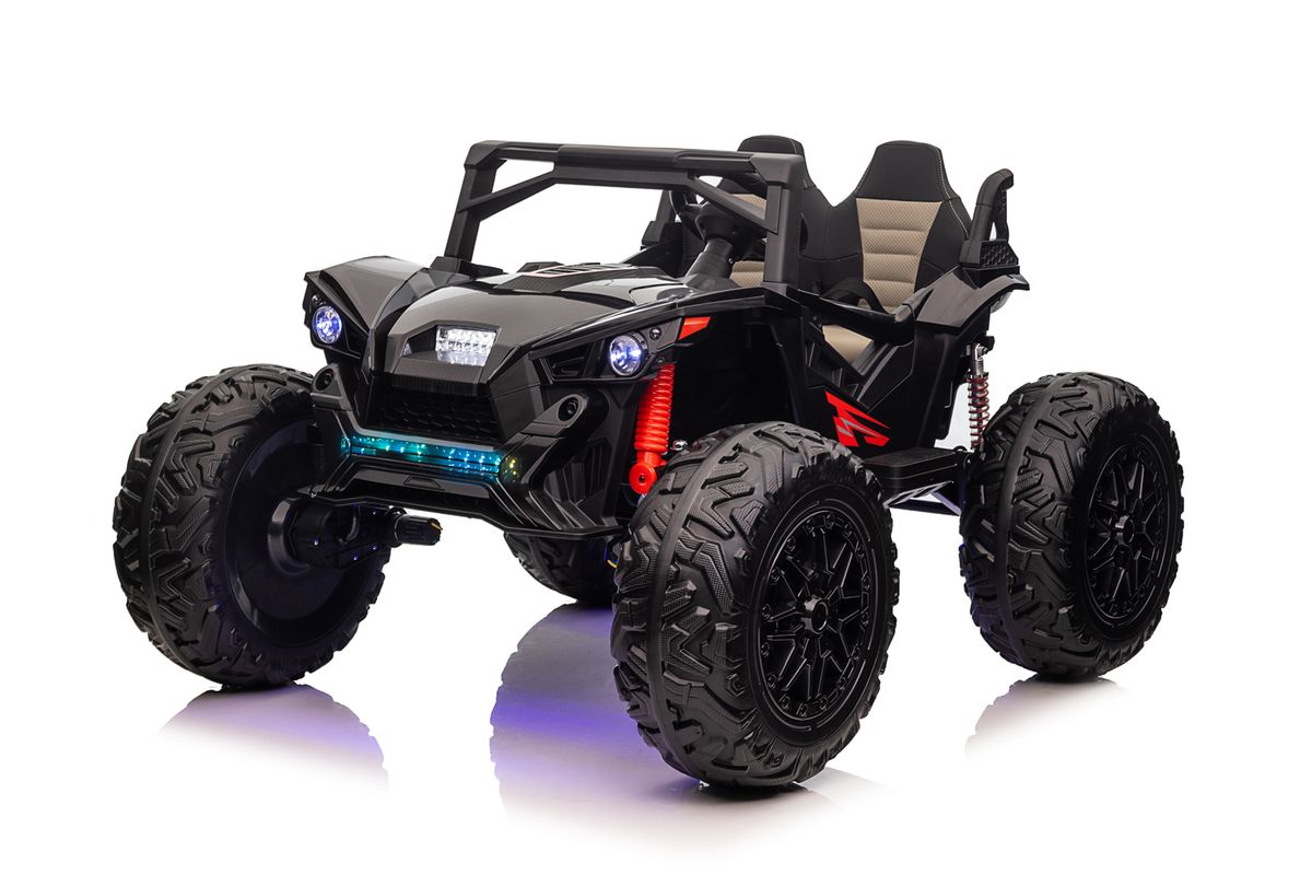 Monster UTV elbil barn 24V toseter med LED og RC